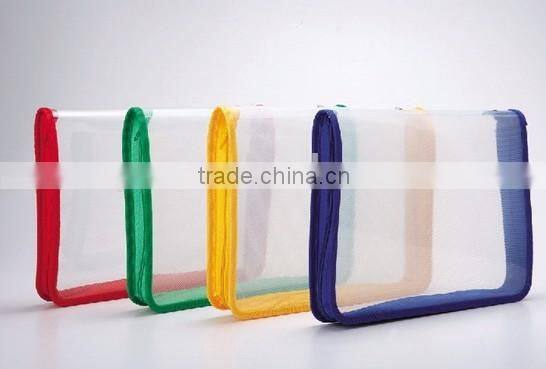 stationery manufacturer custom a4 size clear pvc bag with zipper RYX-ZB613