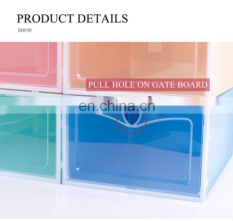 stackable Magnetic Clear Shoe Box Storage