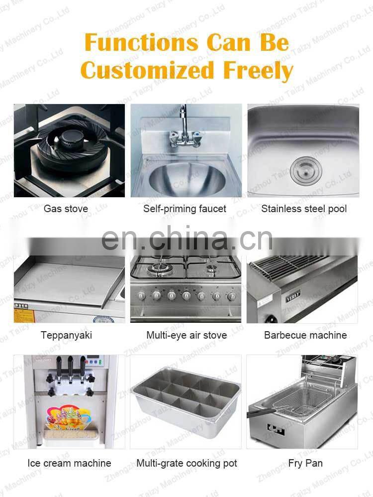 mobile deep fryer food carts Ice Cream bbq dining car fast food truck
