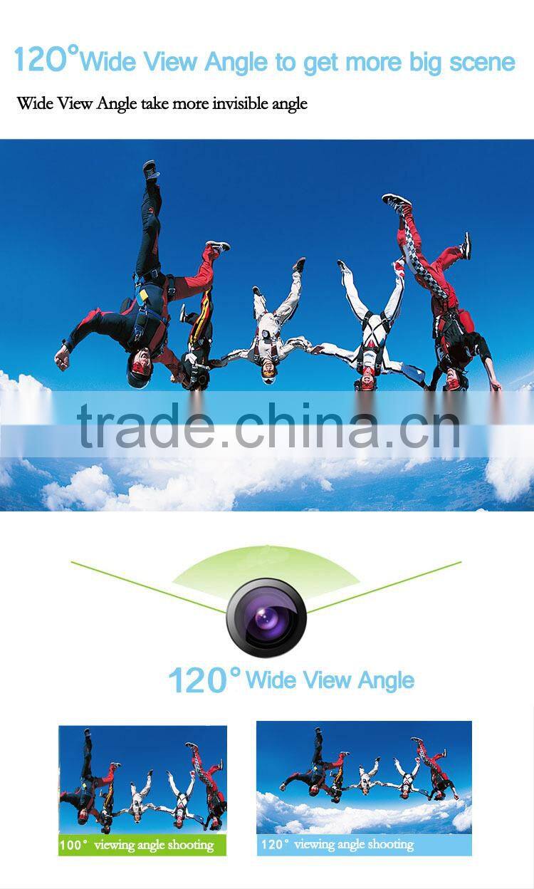 A3 1920x1080 25fps Waterproof 2' TFT Touch Screen SportsCamera with CE,FCC,ROHS Certification