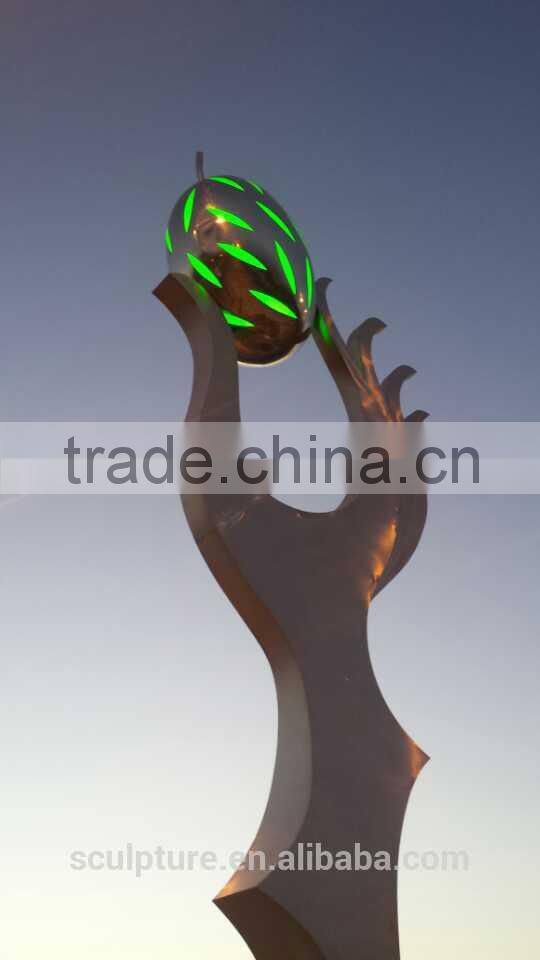 Modern Large Arts Stainless Steel 304 Sphere Sculpture for Garden decoration