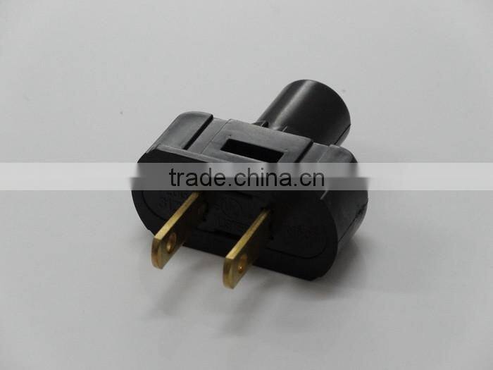 Upgrade Top safety & Convenience power cord US 2pin rewirable plug US power cord Embedded plug with ULapproval