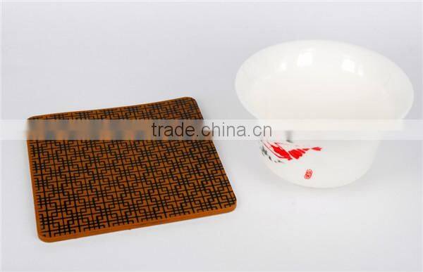 Customized Chamber Exclusive Use Soft PVC/rubber Coaster