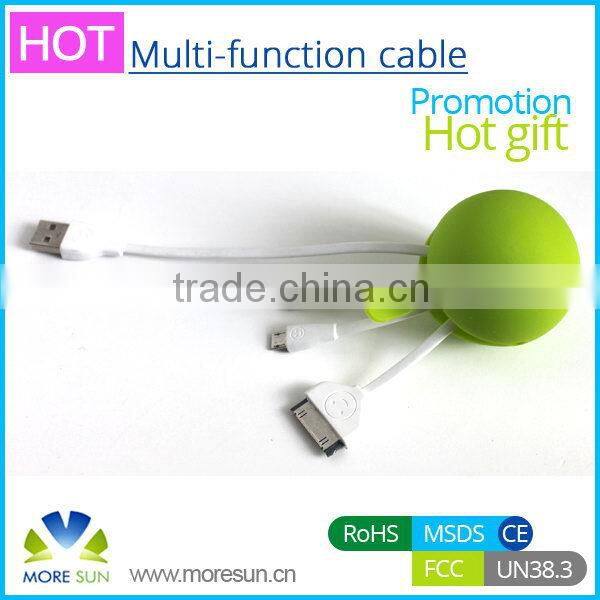 Low price hot-sale 3 in 1 multi-function otg cable