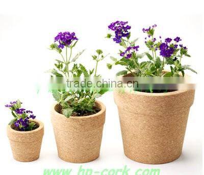 cork flowerpot/cork planter
