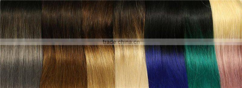 Manufacturer Wholesale Brazilian Human Hair wet and Wavy Clip in Hair Extensions