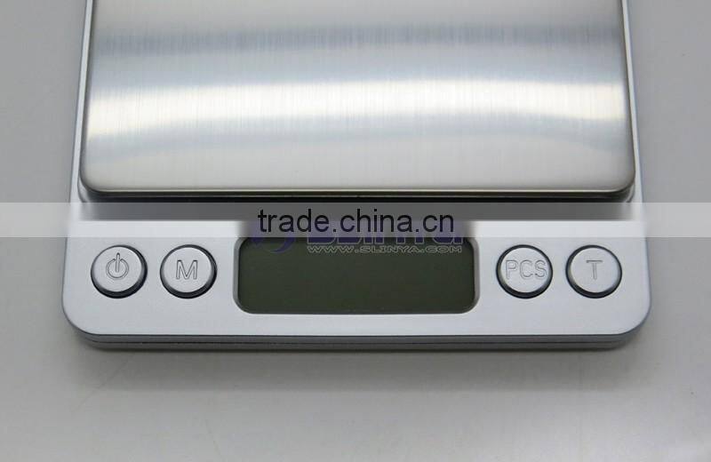 I2000 Model 500g/1000g/2000g Brushed Metal Plate I2000 Jewelry Scale