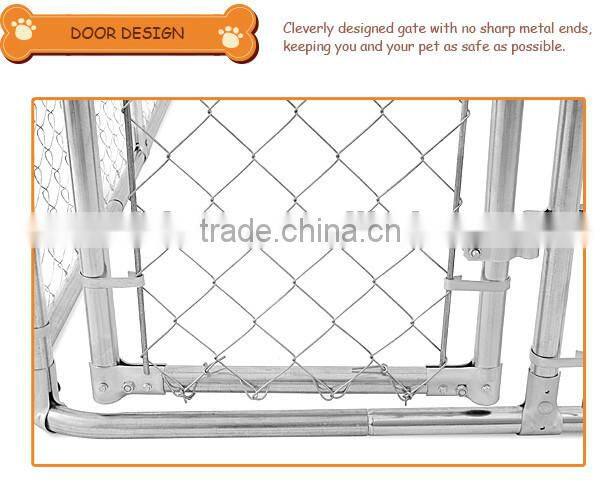 Alibaba China - fully welded 1 3/8" O.D. glavanized tubing frames 4 x 4 x 6 H Complete Kennel