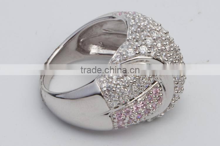 New Fashion Simple couple ring sterling silver jewelry engagement ring in 916 gold