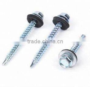 high quality tek screw with rubber EPDM washer