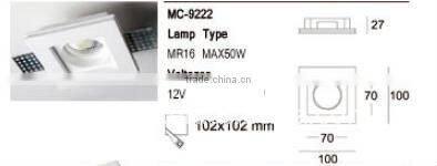 2015 Hot selling plaster residental led wall lamp