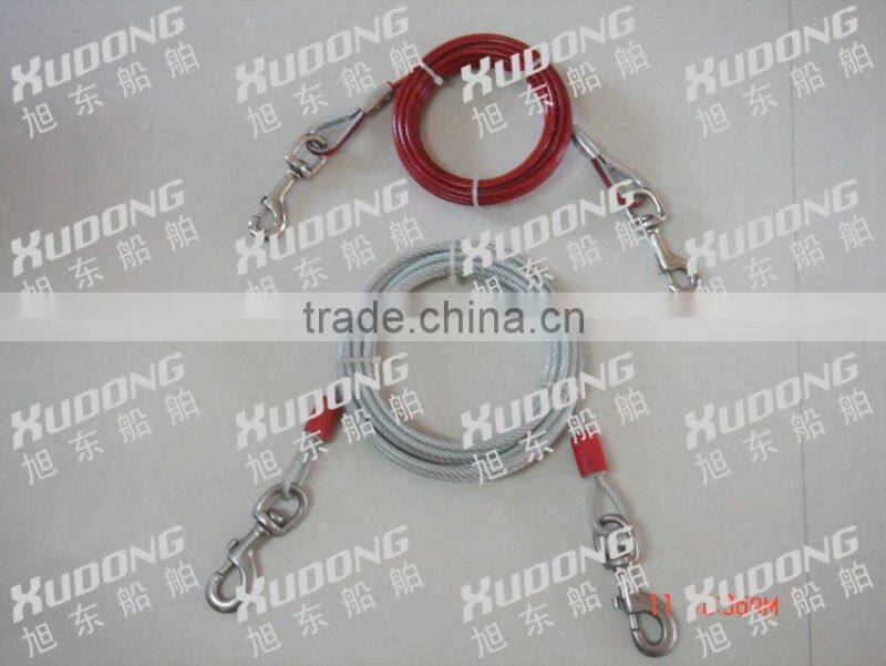 Pet chain leads made of steel wire rope