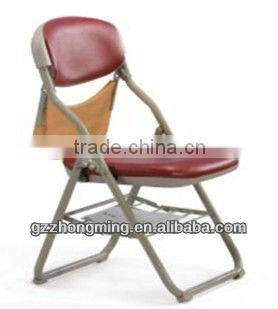 Modern Design Folding School Student Chair,Leather Foldable Writing Chair BY-749
