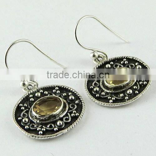 Oxidized Jhumka Rava Work 925 Sterling Silver Earring, Fine Silver Jewelry, Silver Jewelry Manufactures