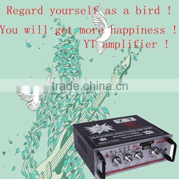 foshan home appliance amplifier YT-326A with FM & support CD/DVD/VCD input HOT!!!Top sell
