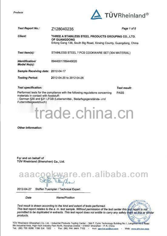 12Pcs 304 Stainless Steel Cookware Sets