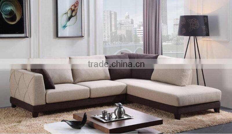 Simple modern home use sofa set with unique fabric cover KW9027