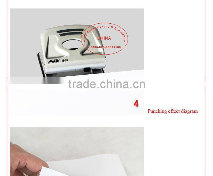 Two hole punch paper punch