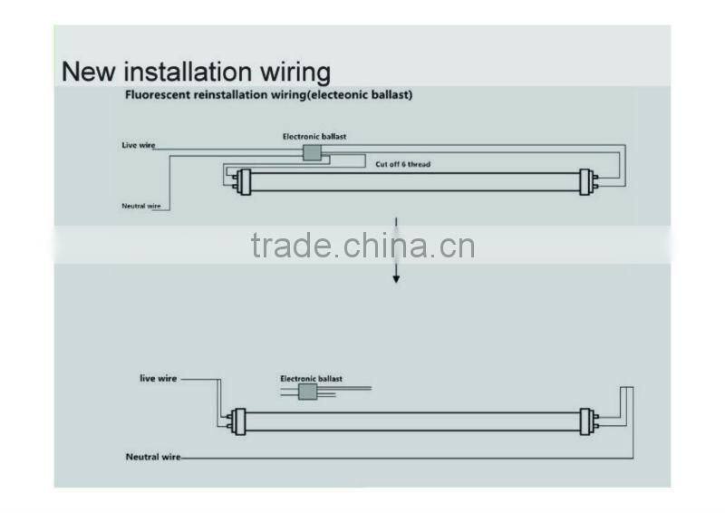 $2.5 selling LED Tube T8 60CM 8W with 2 year warranty