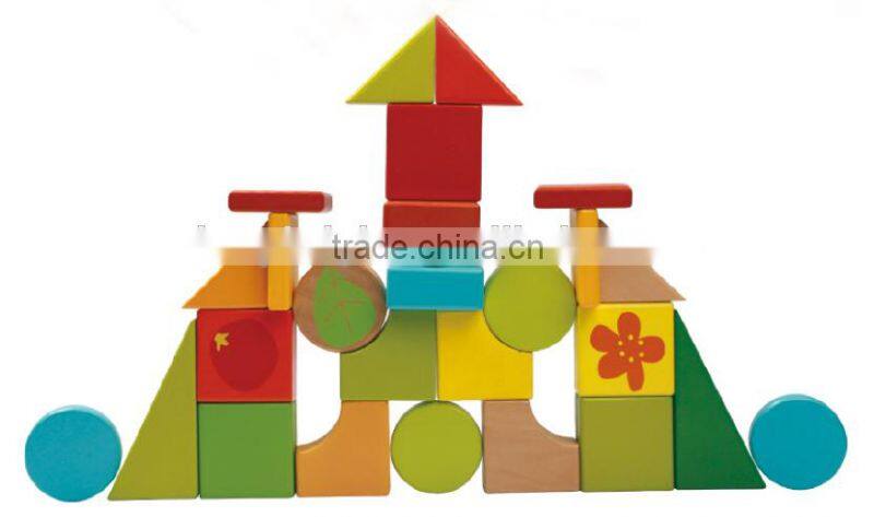 Top Bright Teaching EN71 and ASTM leaves block wagon educational wooden toys sensory folds high toys manufactured in Wenzhou