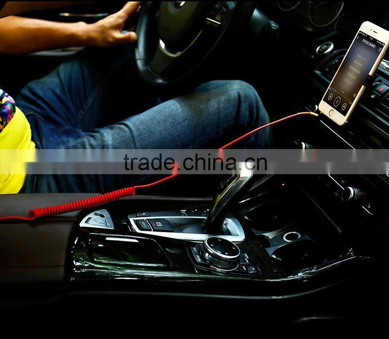 Joyroom S602 3.5mm Audio Cable 1.5M Universal Aux Spring Ure Stereo Audio Cable Male to Male MT-5794