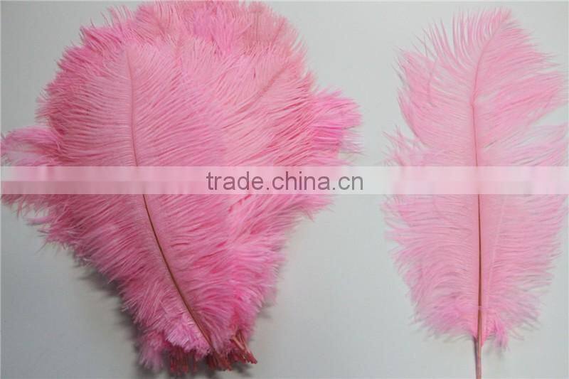 30cm-35cm Pink Synthetic Ostrich Feathers For Party Table Decoration