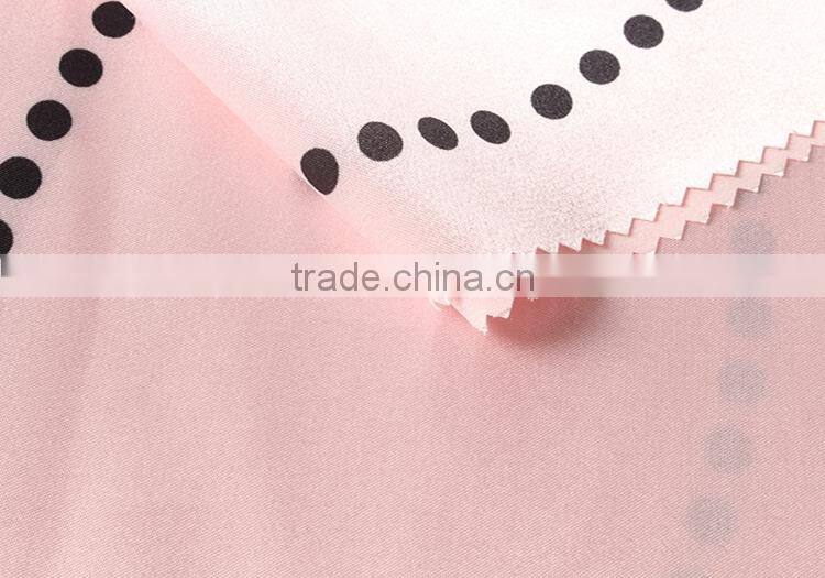 OEM service custom design digital printed 100% polyester satin fabric