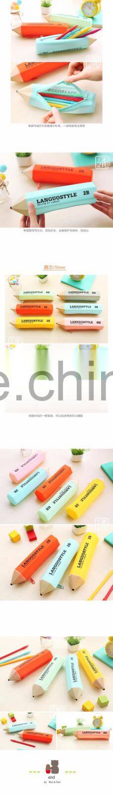 Customized promtion silicone kids multifunction pencil case
