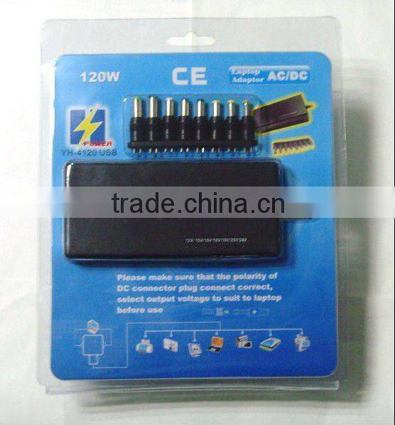 NEW slim model 120W 12V-24V laptop universal adapter