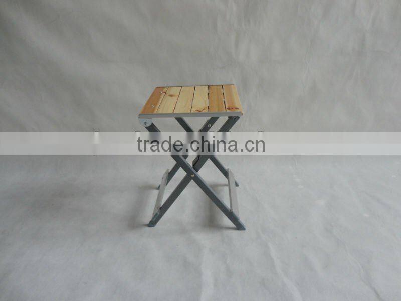 wooden folding stool