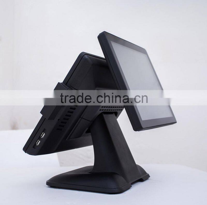 15 inch aluminum body all in one cash register/ restaurant pos terminals