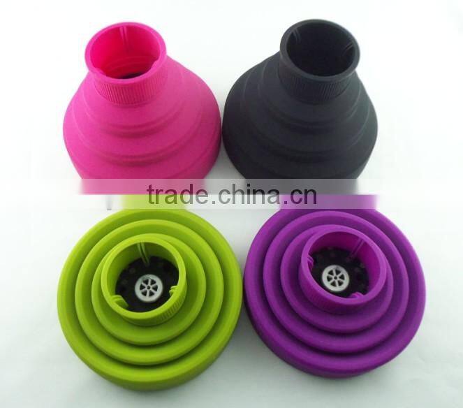 Beauty parlor hair care products green silicone rubber diffuser