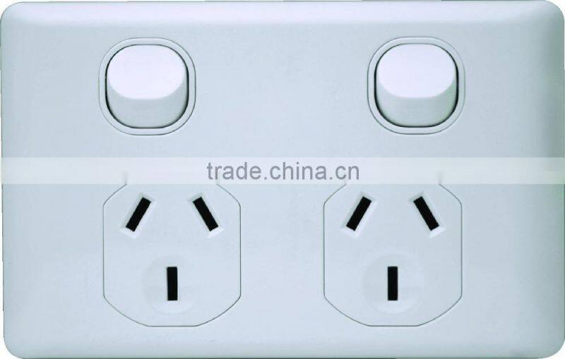 Double Wall GPO Power Point Switch With Socket