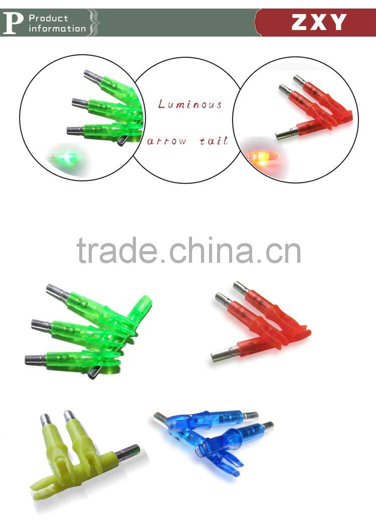 hot sale hunting arrow nocks lighted led arrow nock tail with led light OD6.2mm