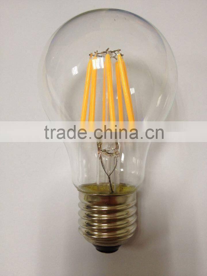 docoraive led 120V E26 led filament bulb dimmable mirror glass ETL A19 led filament bulb lights lamp energy star wam white 2700K