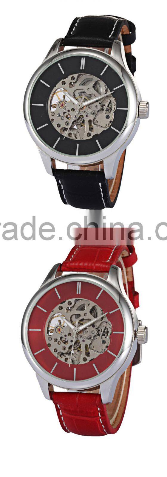 2015 oulm classical mechanical watch, simple quality watch, brand watch made in china