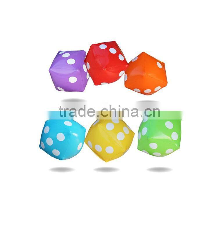 Inflatable colour dice,PVC toys
