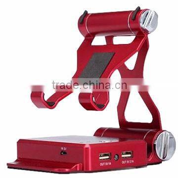 Functional 8800mAh tablet/phone portable foldable power bank charger holder