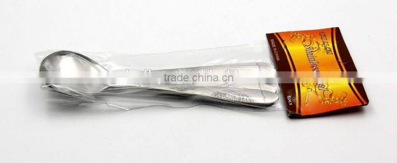 LBY 6pcs stainless steel tea spoon cutlery set