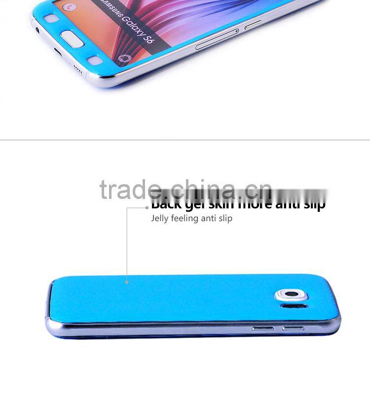 black soild color type mobile phone cover sticker for samsung s6