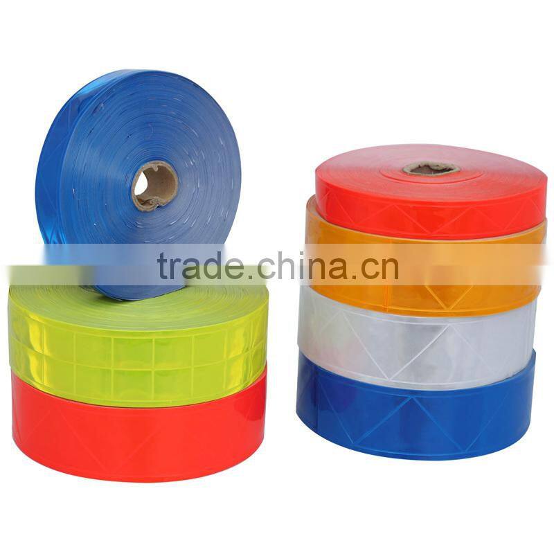 CY PVC Ribbon Tape High Visibility Safety Reflective Tape Sew-on Garment