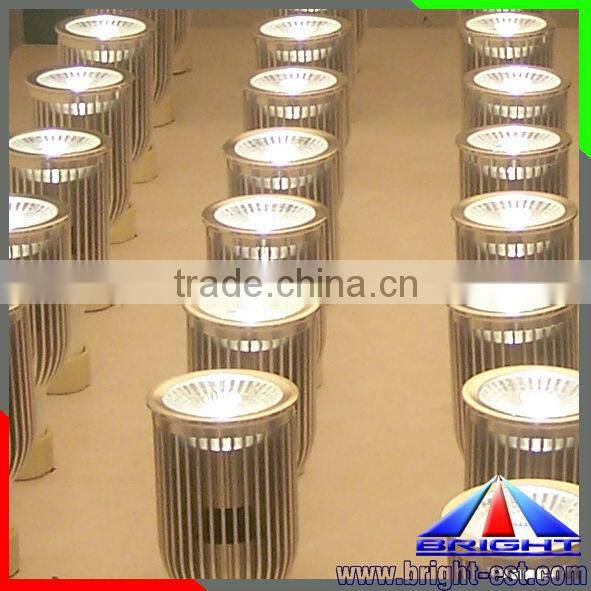 7W Epistar Dimmable 0-100% COB LED Spotlight GU10 12v