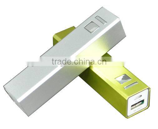 Portable power bank for mobile phone / mobile charger 2600mAh Cheapest Shenzhen factory