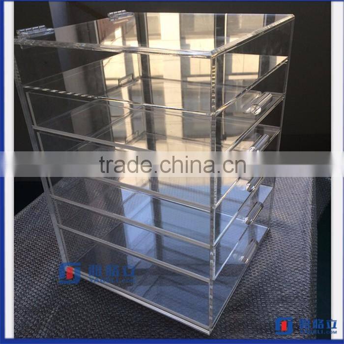 trade assurance factory wholesale crystal acrylic makeup organizer