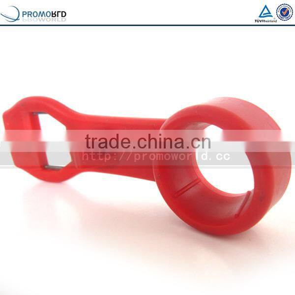 Promotional Red Plastic Soft Drikn And Beer Bottle Opener