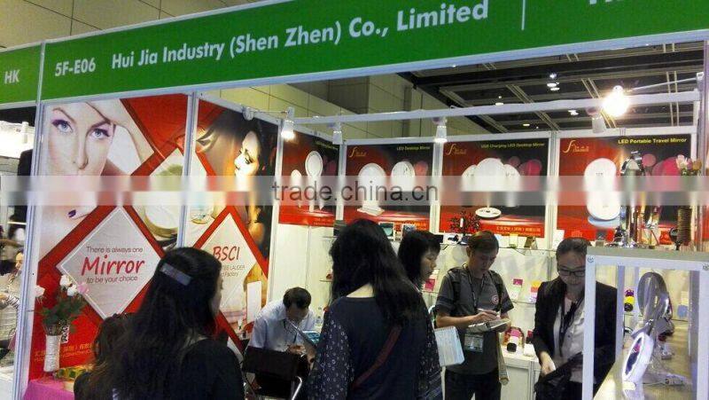 advertising gift 3 ways foldable mirror/ make up mirror