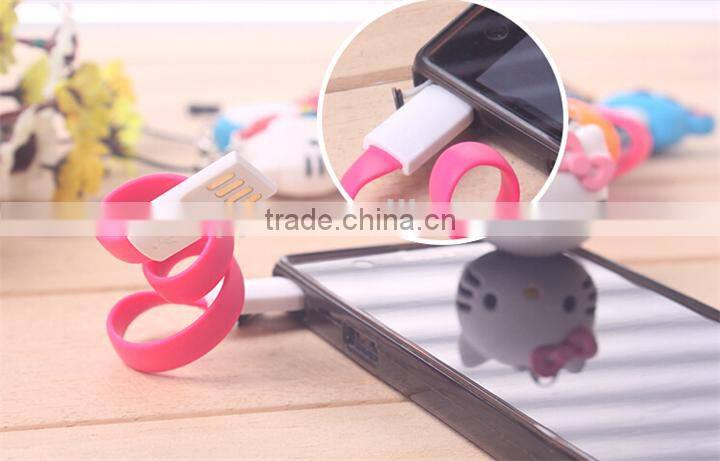 New mobile phone cartoon cables Colorful Magnet V8 Micro USB charger Cable for samsung galaxy note 3 S4 Lenovo HTC