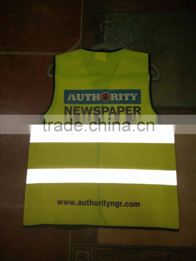 promotion green reflect vest for advertising