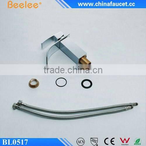 Beelee Waterfall Mixer Bathroom Basin Faucet with Single Hole Single Handle
