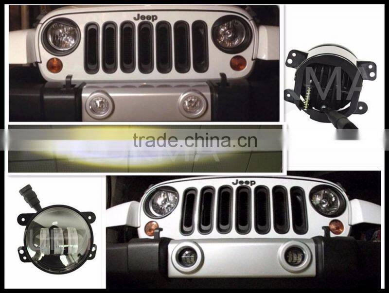 4 inch Motorcycle LED fog lights Bulb led fog lamp for JEE-P Wrangler JK Dodge Magnum